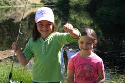 Girls Fishing at the Reserve